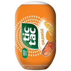 2 pack, Tic Tac Orange Flavored Mints, On-The-Go Refreshment, 3.4 oz Bottle Pack