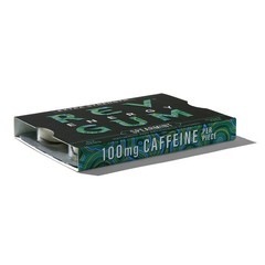 Caffeine Energy Gum | Extra Strength 100mg | Spearmint Sugar Free | 12 Pack