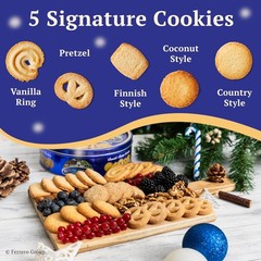 Gourmet Danish Butter Cookies in Elegant Gift Tin – 12 oz, Perfect for Sharing