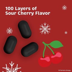 Festive Sour Cherry Mints, Stocking Stuffer, 12 Count