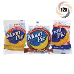 12x Pies Moon Pie Single Decker Variety Marshmallow Sandwiches – 2oz Mix & Match