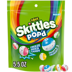 SKITTLES POP’D Sour Freeze Dried Candy – 5.5 oz Bag Free Shipping