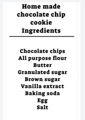 Chocolate chip cookies. Made To Order. 2 Dozen. Sealed For Freshness.