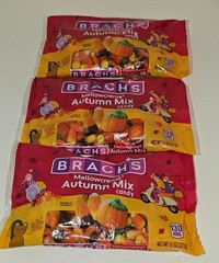 3-Pack-Brach’s Mellowcreme Autumn Mix Candy, 3 Bags Of Candy Bulk 11oz