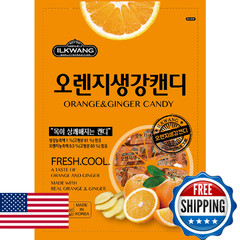 Ilkwang Orange Ginger Hard Candy – Korean 250g (8.8 oz)
