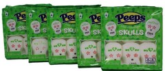 Sugar Skull Halloween Peeps Marshmallows Day of the Dead Candies Lot of 5 Sealed