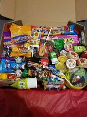 MEXICAN MYSTERY SNACK BOX “ASSORTED CANDY, FRITOS, JUICE , BREAD ,Valentine’s