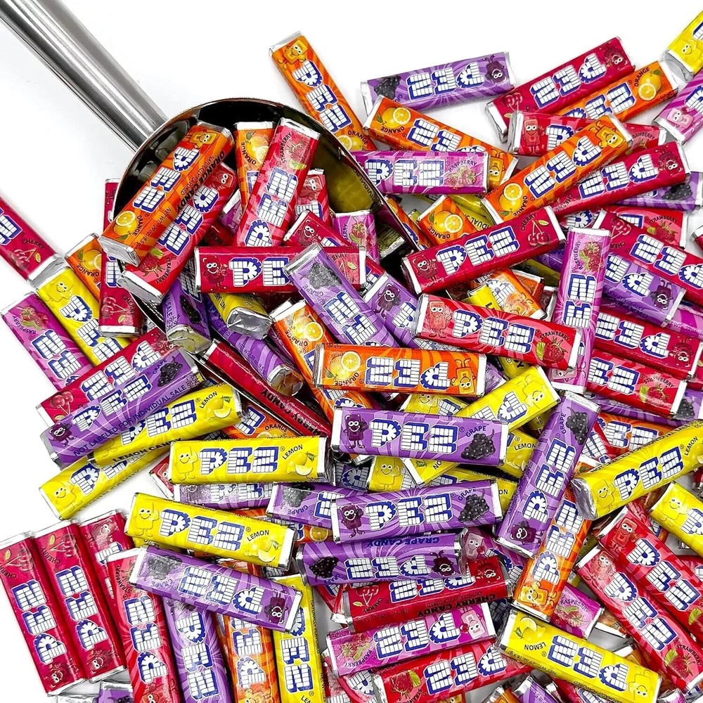 PEZ Candy Refills, 6 Mixed Fruit Flavors, Bulk & Delicious Candy (2 Pounds)