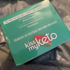 Kiss My Keto Gummy Candy Watermelon Slices 6 x 50G Bags 12/26 2g Sugar 23g Fiber