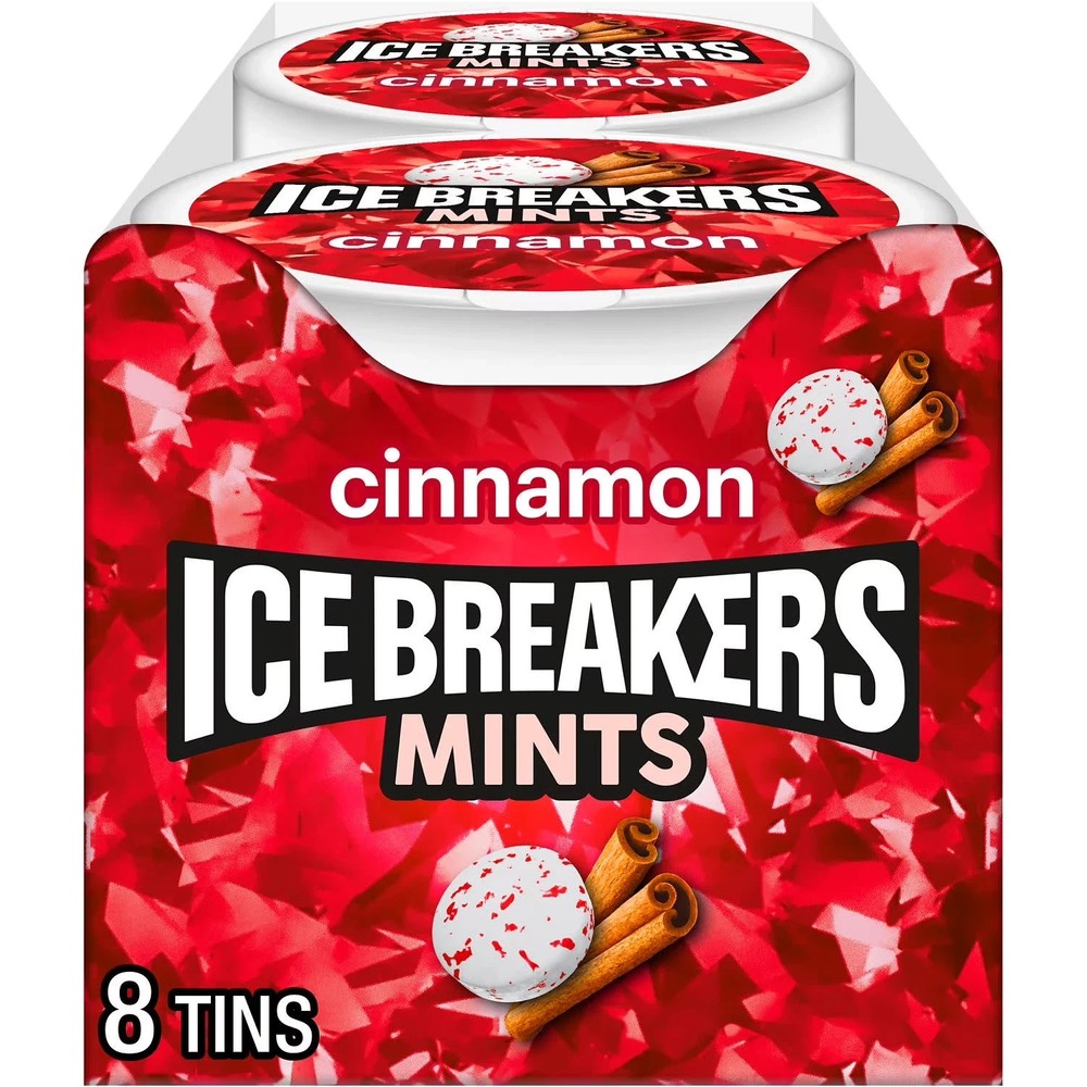 Ice Breakers Cinnamon Sugar Free Mints, Tins 1.5 oz, 8 Count 4.7 stars out of 11