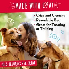 Charlee Bear Original Crunch Cheese & Egg Dog Treats 16oz 4-Pack USA Natural
