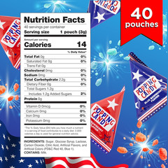 Patriotic Candy – 40 Count Pack – Popping Rocks Pouches – 4Th of July Candy – St
