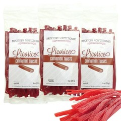 Cinnamon Licorice Twists Pack of 3 – Old 8 Ounce (Pack 3), Fathers Day