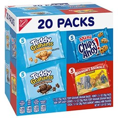 Nabisco Fun Shapes Variety Pack 20 Snack Packs Barnum’s Animal Crackers Teddy…