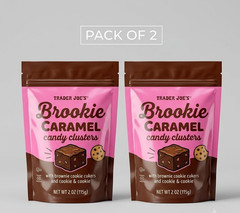 2 Pack Trader Joe’s Brookie Caramel Candy Clusters 6oz each
