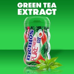Mentos Pure Fresh SugarFree Chewing Gum with 50 Count (Pack of 4), Mint