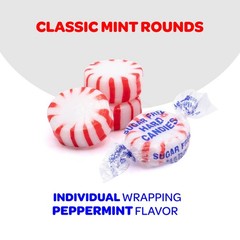 Sugar Free Starlight Mints – 1 Pound Pack 1 (Pack of 1), White,Red
