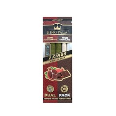 King Palms Dual Pack KS 2ct/ 20 Packs Pom/ Rich Chocolate