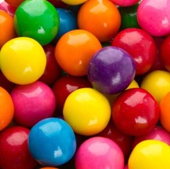 Bayside Candy Flavored Gumballs Assorted Large Gumballs 1″ (1LB)