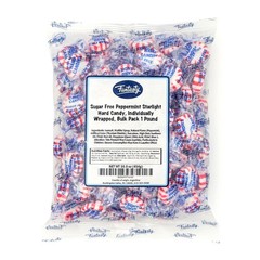 Sugar Free Starlight Mints – 1 Pound Pack 1 (Pack of 1), White,Red