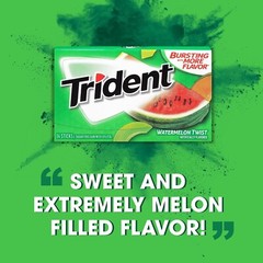 Trident Watermelon Twist Sugar Free Gum, 12 Packs of 14 Pieces (168 Total Pieces