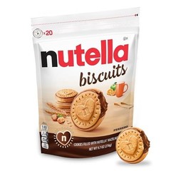 Nutella Biscuits Cookies Filled with Nutella Hazelnut Spread, Sweet Snack Pack,