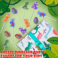 Dinosaur Lollipops 12pk- Candy For Party Favors – 12 COUNT