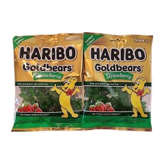 2 Packs Of HARIBO Goldbears Strawberry Gummi Candy – 4oz Each BB 01/2027