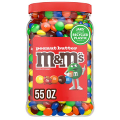 M&M’S Peanut Butter Milk Chocolate Candy 55oz Large Bulk Party Pack