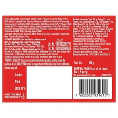 Cadbury Nutties Chocolate, 30 gm x 7 pack (Free shipping)