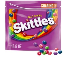 SKITTLES Wild Berry Chewy Candy Share Size Movie Night Party Favor Candy Snack,