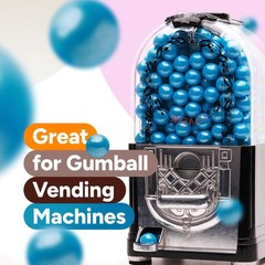 Blueberry Shimmer Gumballs 3.5Oz 45 Mini Bubble Gum Balls For Vending Machines
