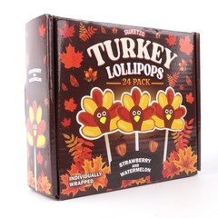 Turkey Lollipops, Individually Wrapped 15.8 cm x 6.1 x 18.2