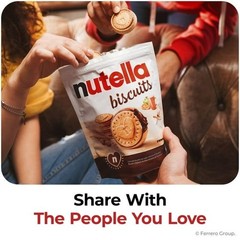 Nutella Biscuits Cookies Filled with Nutella Hazelnut Spread, Sweet Snack Pack,