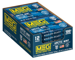(Military Energy Gum – Arctic Mint| Energy Caffeine Gum | 100Mg Caffeine per Pie