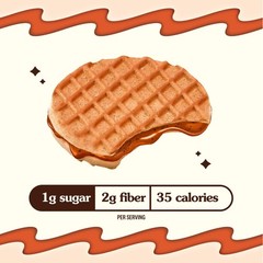 Rip Van Wafels Snickerdoodle Mini Stroopwafels – Low Carb Snacks (3g Net Carbs)