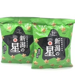 Echigoseika Star of Niigata Rice Sweets Aonori Soy Sauce 40gX2Bags