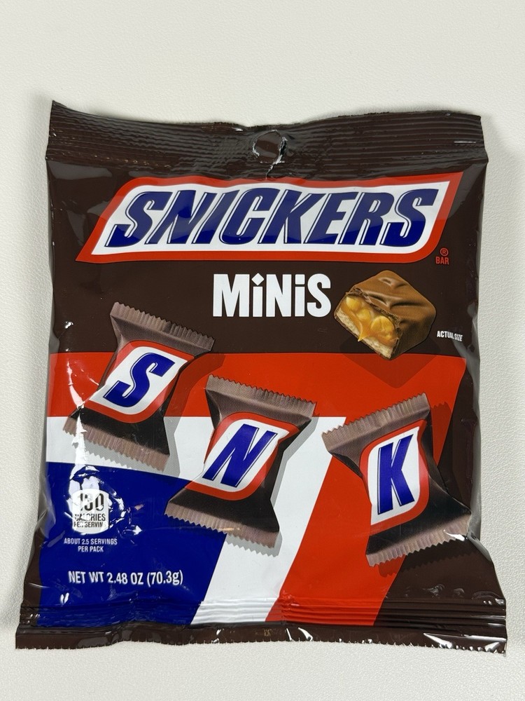 🍫 Snickers Minis Milk Chocolate With Peanuts Caramel & Nougat -Comb.SHIP +$1/ea