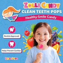 Clean Teeth Lollipops, Anti Cavity with Xylitol, Sugar Free Candy for a Healt…