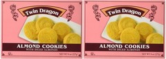 Twin Dragon Almond Cookies 8 Ounce Pack Of 2 Chinese Nutty Biscuit Treats