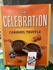 AiWaWa CA, Celebration Milk Chocolate Top Butter Caramel Truffle Cookies, 240g