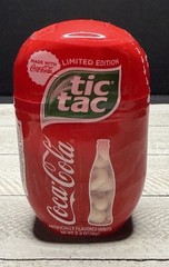 2021 Tic Tac Limited Edition Coca Cola Pop Candy Mint 3.4oz New Sealed