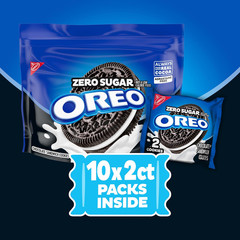 Zero Sugar Chocolate Sandwich Cookies, 10 Snack Packs (2 Cookies per Pack)