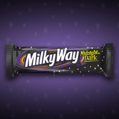 Candy Midnight Dark Chocolate Bars Bulk Pack, Full Size, 1.76 Bar (Pack of 24)