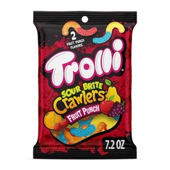 Trolli Sour Brite Crawlers, Candy, Fruit Punch, Sweet and Sour, 7.2 oz