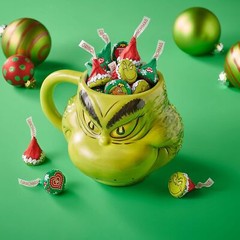 HERSHEY’S KISSES-GRINCH MILK CHOCOLATE CANDY-TASTE THE GREENBOW BULK BAG-VALUE!!