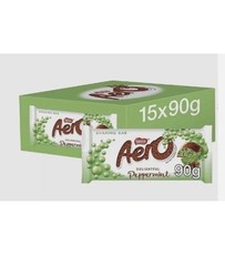 Aero Peppermint Mint Chocolate Sharing Bars, 5 x 90g pack of 5 bars only
