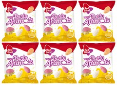 6 RED BAND PARTY ANIMALS Gummy Candy Bags Sweets Gummies 110g 3.88oz
