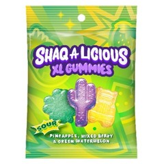 12x Shaq-A-Licious Sour Gummies Original Bulk Candy Sweet Treats 6.2oz