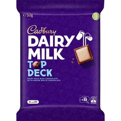 Cadbury Dairy Milk Top Deck Large Chocolate Block 340g